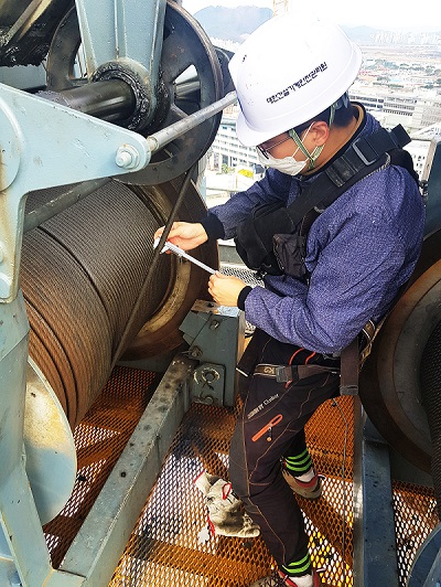 동절기 대비 타워크레인 합동점검 실시(사진=대한건설기계안전관리원)